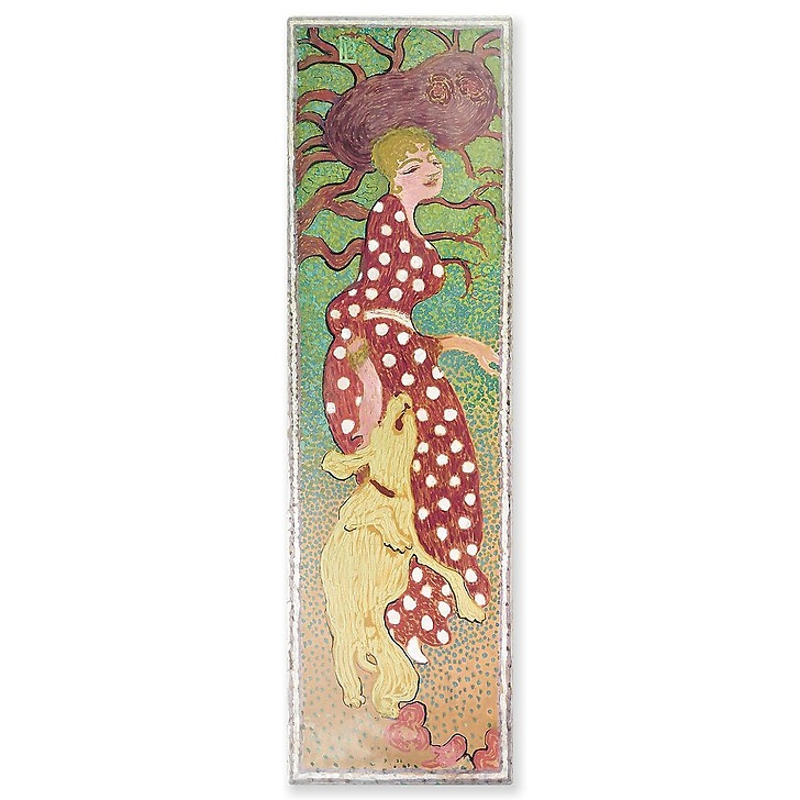 Women in the garden: Woman in a white polka dot dress (aluminium panels)