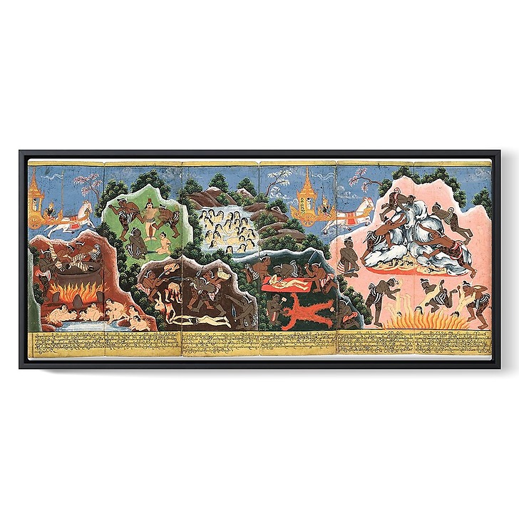 Nemi Jataka (détail) (toiles encadrées)