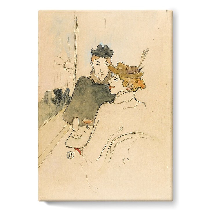 Deux femmes assises au café, 1893 (toiles sur châssis)