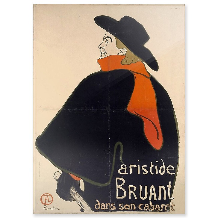 Aristide Bruant dans son cabaret (acrylic panels)