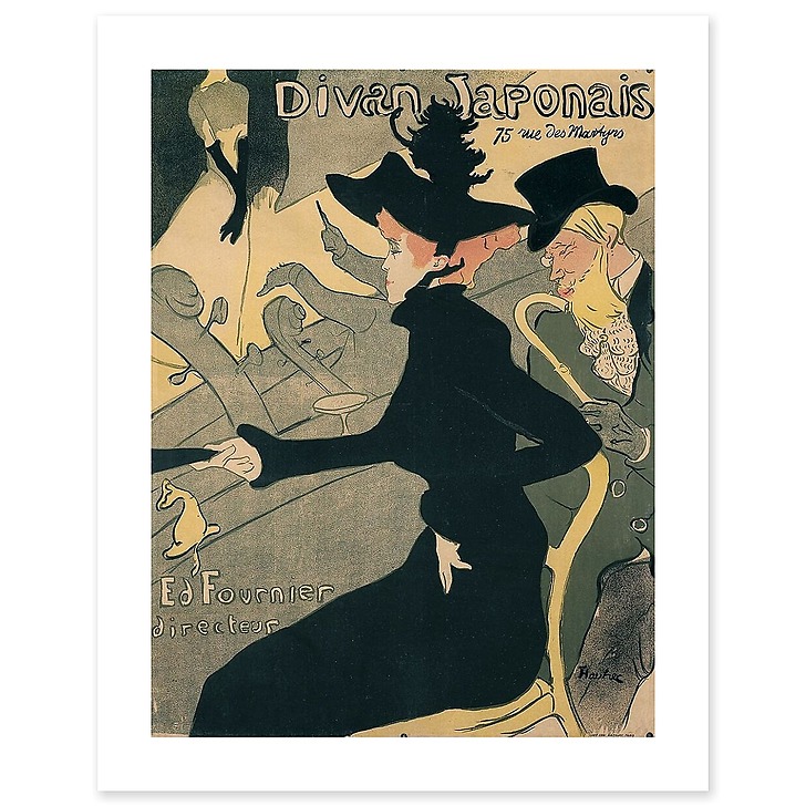 Affiche : Le Divan japonais (canvas without frame)
