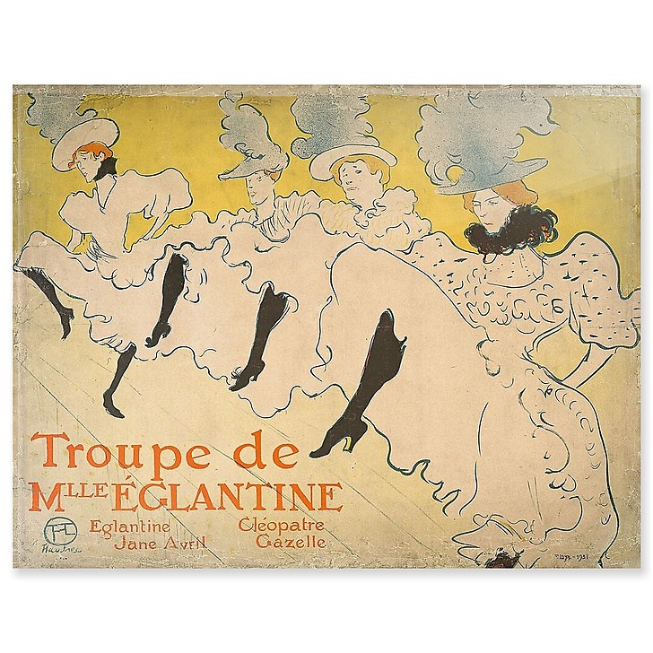 Affiche : Troupe de Mademoiselle Eglantine (acrylic panels)