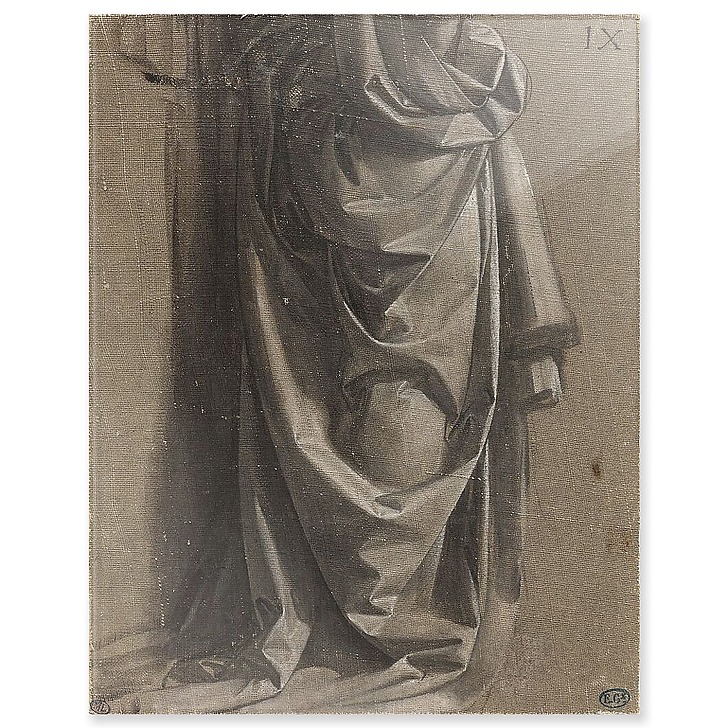 Draperie Jabach IX. Figure debout, de profil (panneaux acryliques)