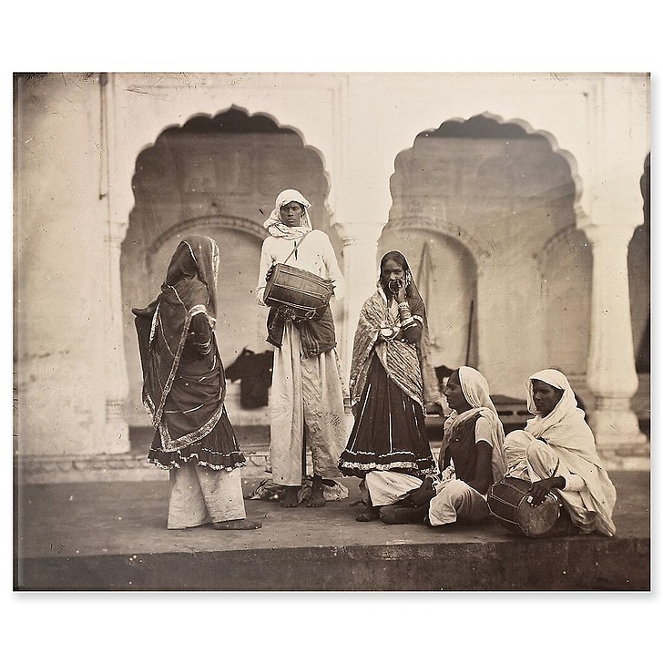 Groupe de hijra, 1870-1880 (panneaux acryliques)