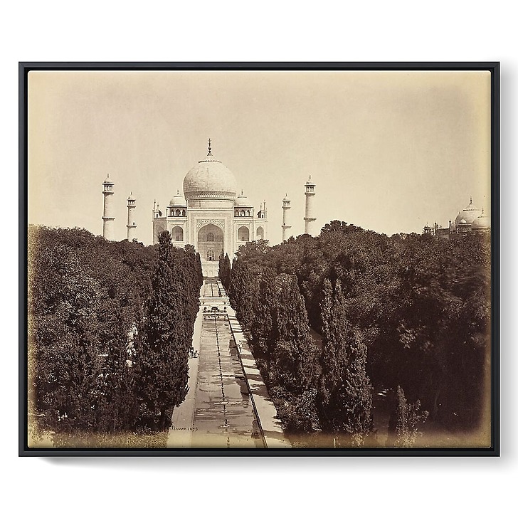Agra. Le Taj Mahal, 1863-1870 (framed canvas)