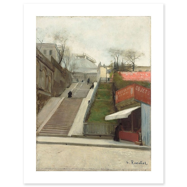 Le Sacré-Coeur en construction (canvas without frame)