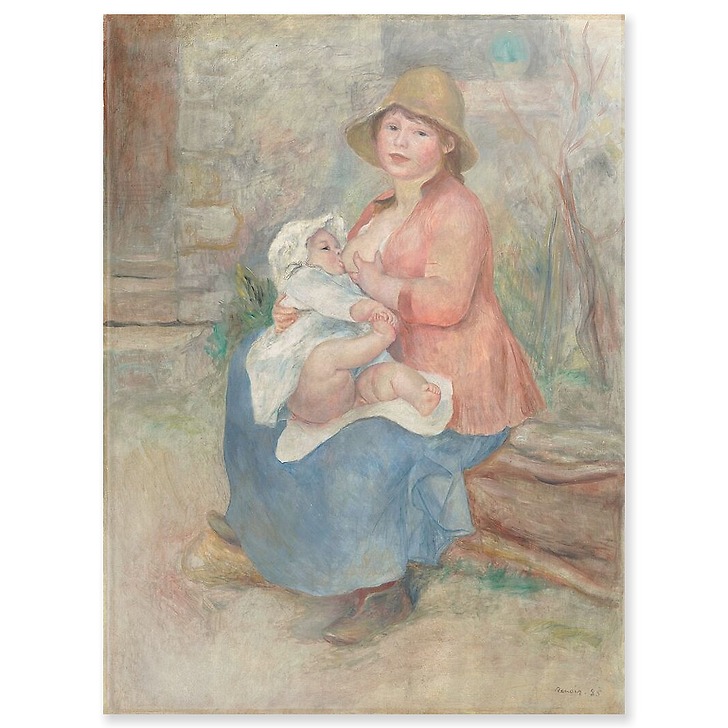 Maternité, L'Enfant au sein ou Madame Renoir et son fils Pierre (acrylic panels)