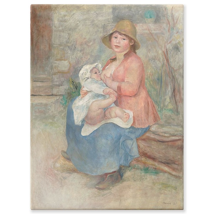 Maternité, L'Enfant au sein ou Madame Renoir et son fils Pierre (aluminium panels)
