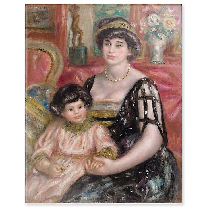 Madame Josse Bernheim-Jeune et son fils Henry (acrylic panels)