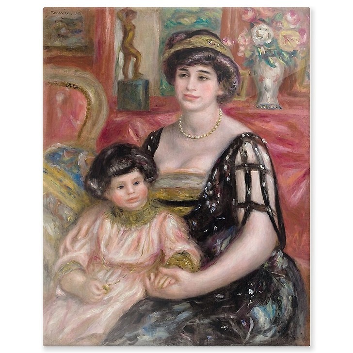 Madame Josse Bernheim-Jeune et son fils Henry (aluminium panels)
