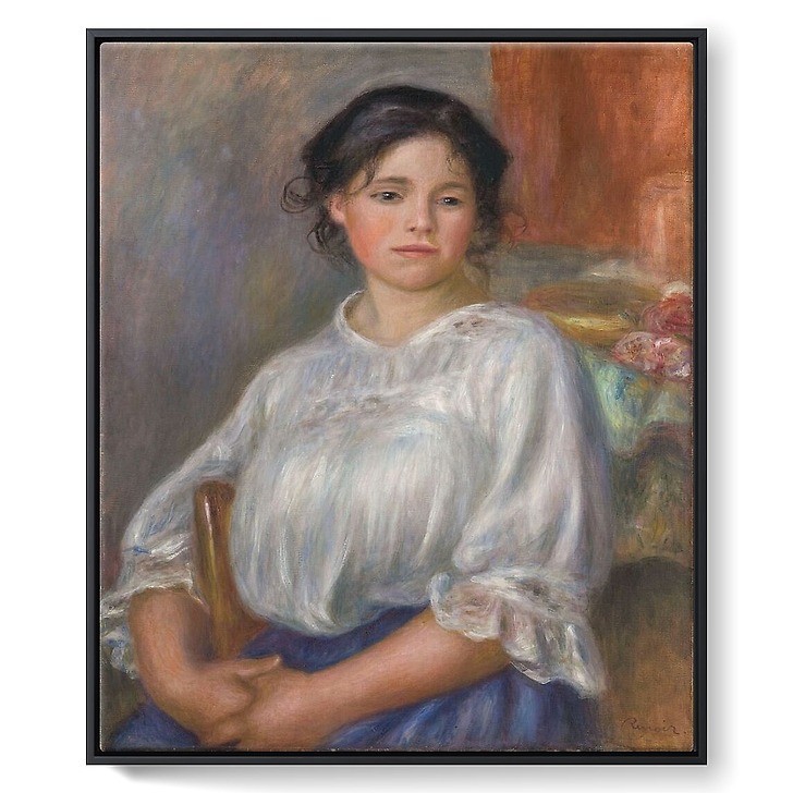 Jeune fille assise (toiles encadrées)