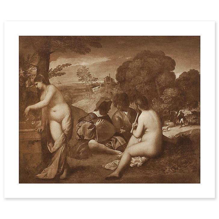 Concert champêtre (canvas without frame)