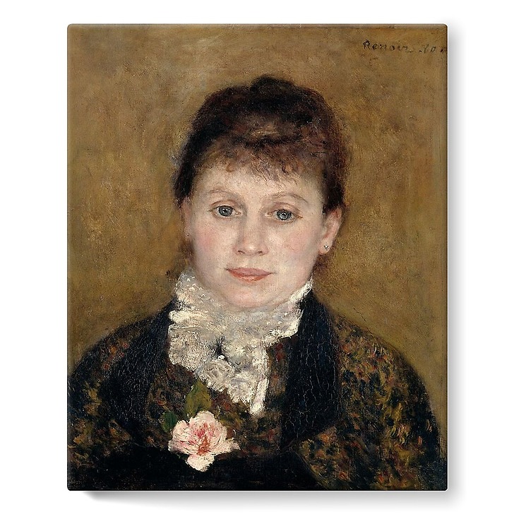 Femme au jabot blanc (stretched canvas)