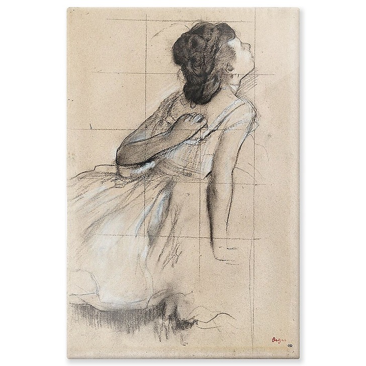 Danseuse se grattant le dos, dit aussi Danseuse vue de profil vers la droite (panneaux aluminium)