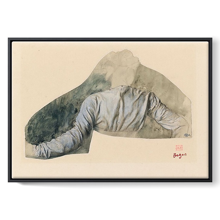 Jeune femme en buste vue de dos, étude pour Sémiramis construisant Babylone (toiles encadrées)