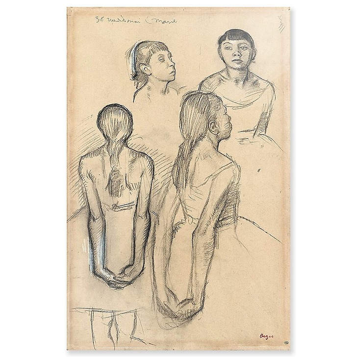 Quatre études d'une danseuse (acrylic panels)