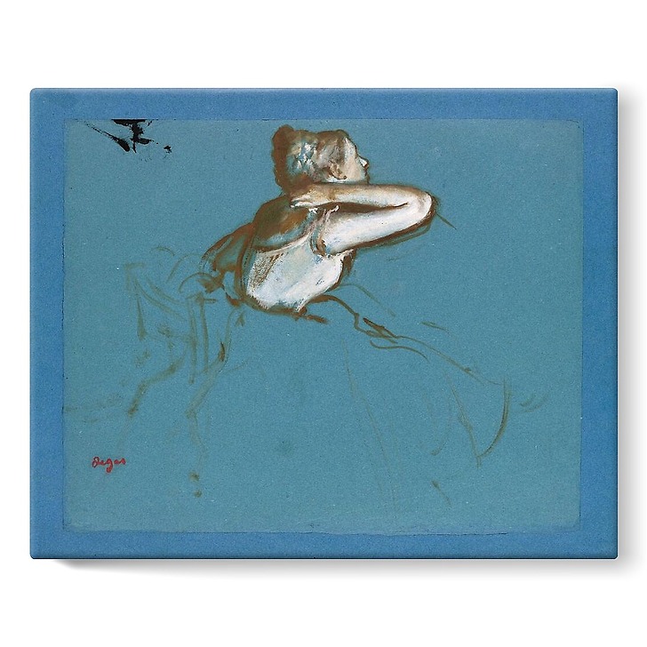 Danseuse assise tournée vers la droite (toiles sur châssis)
