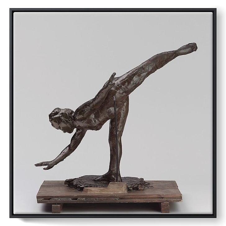 Danseuse, grande arabesque troisième temps (framed canvas)