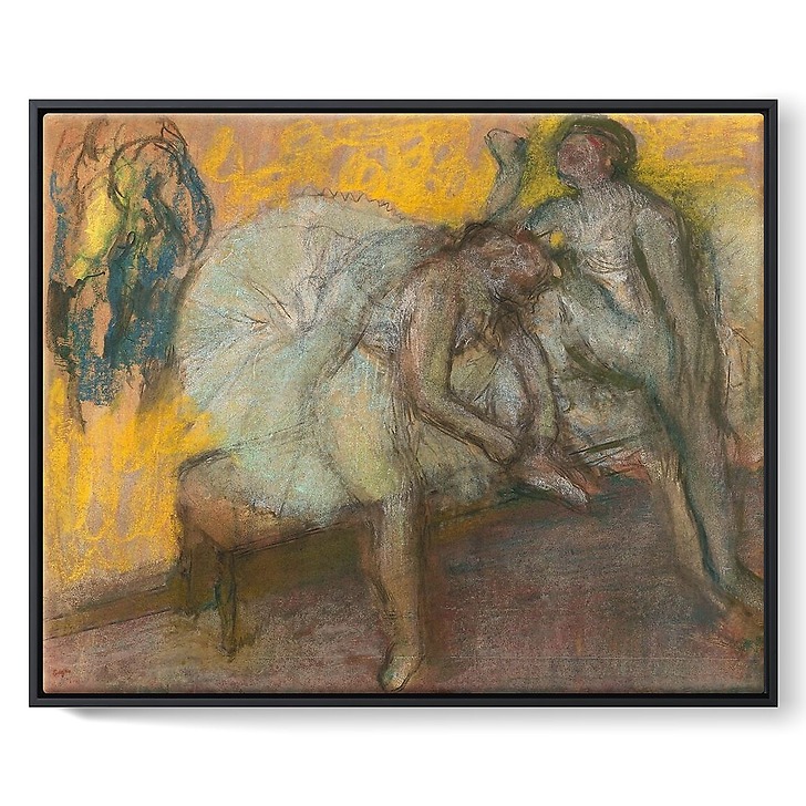 Deux danseuses au repos (framed canvas)