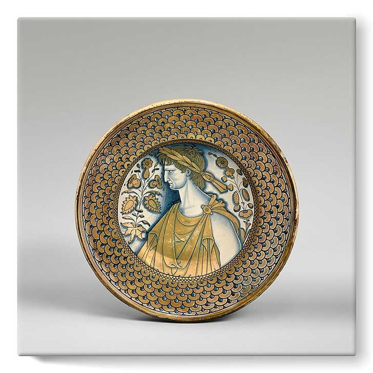 Plat, Buste d'empereur de profil (stretched canvas)