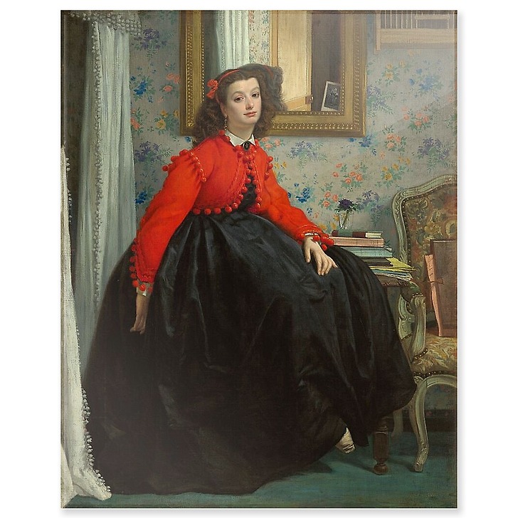 Portrait de Mlle L.L' (détail), 1864 (acrylic panels)