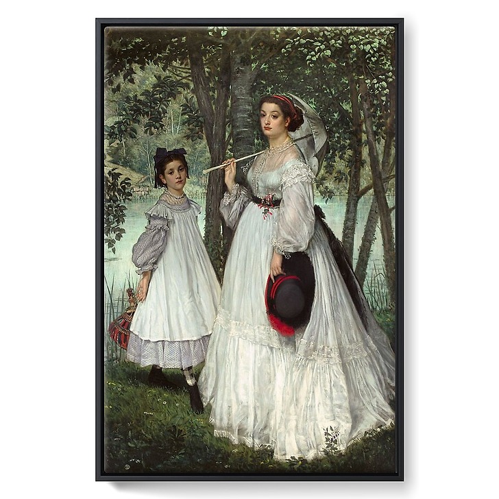 Les Deux Soeurs ; portrait, dit aussi Les Deux Soeurs, 1863 (toiles encadrées)