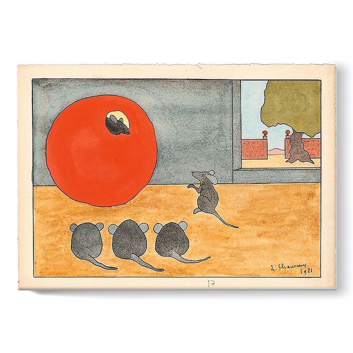 Fables de La Fontaine, « Le rat qui s'est retiré du monde », 1921 (toiles sur châssis)