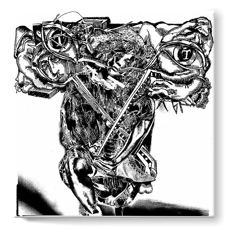 The New Alphabet — T (stretched canvas)