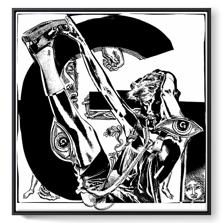 The New Alphabet — G (toiles encadrées)