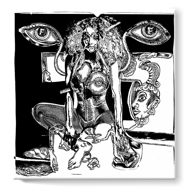 The New Alphabet — F (toiles sur châssis)