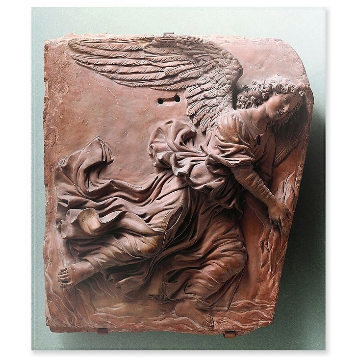 Deux anges volant (détail) (acrylic panels)