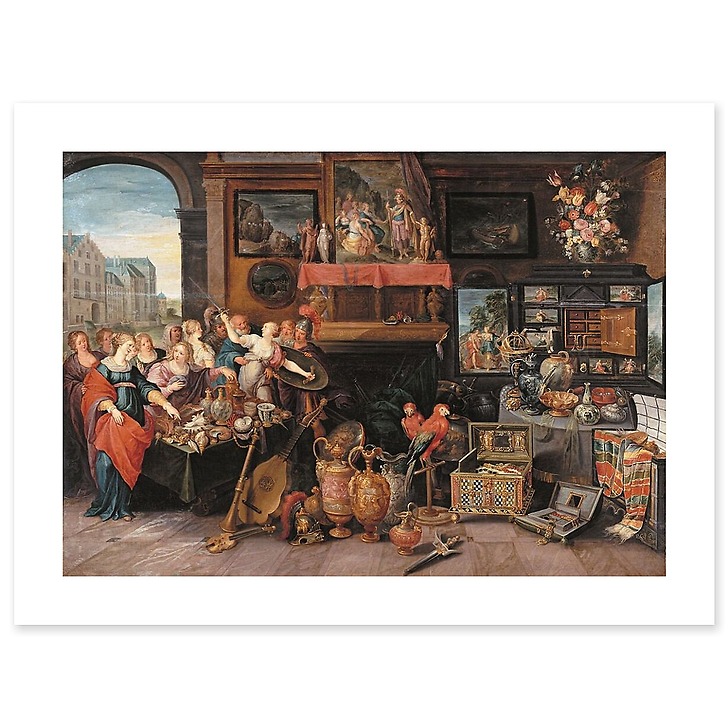 Ulysse reconnaissant Achille parmi les filles de Licomède (art prints)