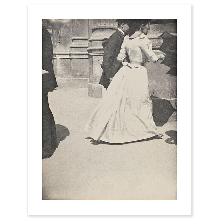 Un couple entrant dans la gare du Nord (affiches d'art)