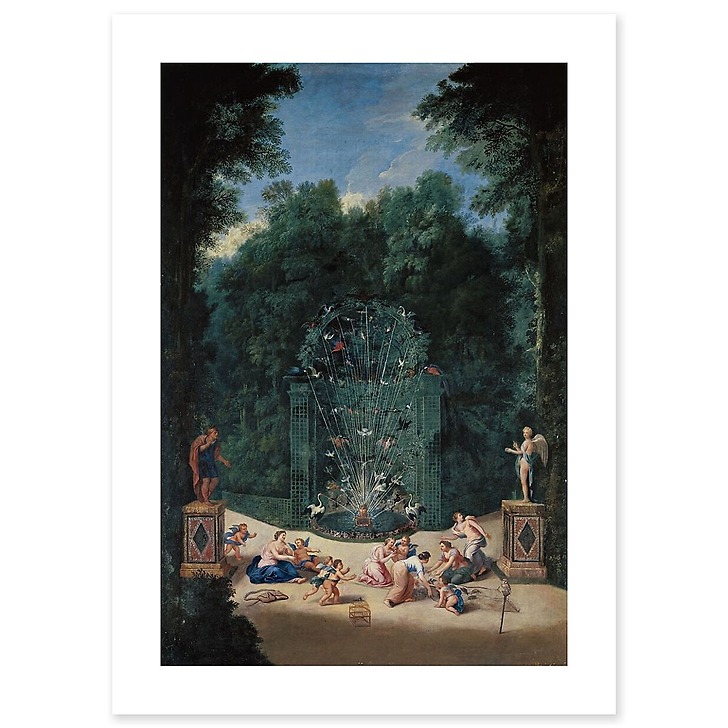 L’Entrée du Labyrinthe dans les jardins de Versailles (affiches d'art)