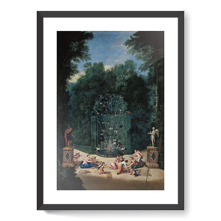 L’Entrée du Labyrinthe dans les jardins de Versailles (affiches d'art encadrées)