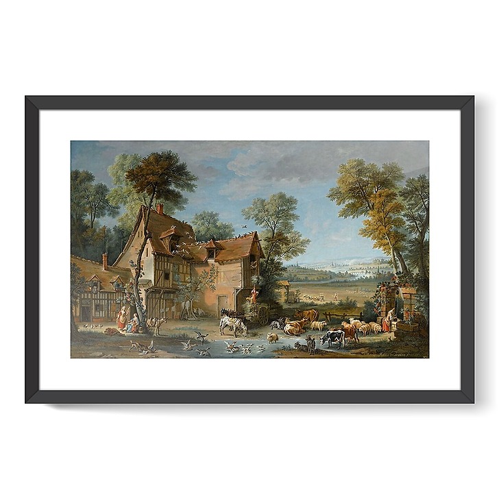 Une ferme (affiches d'art encadrées)