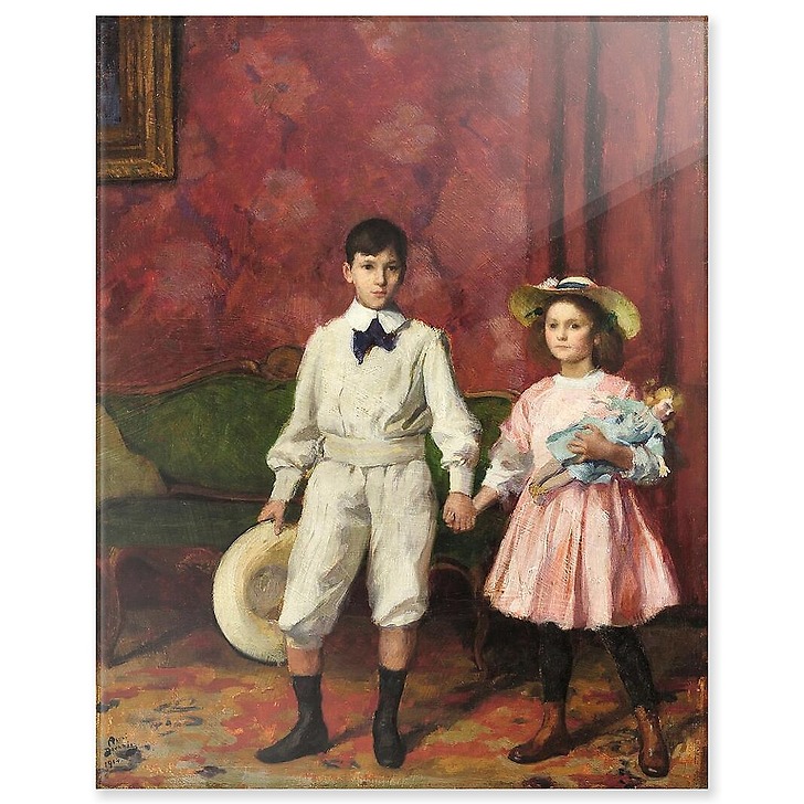 Deux enfants [Pierre et Valentine] (acrylic panels)