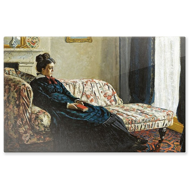 Intérieur ou Méditation. Mme Monet au canapé (panneaux aluminium)