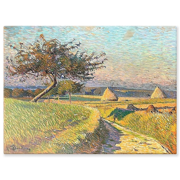 La Plaine en septembre (détail) (aluminium panels)