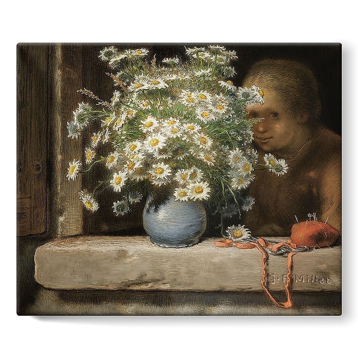 Le Bouquet de marguerites (détail) (stretched canvas)