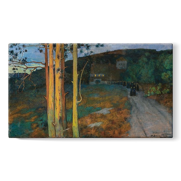 Procession au crépuscule (détail) (stretched canvas)