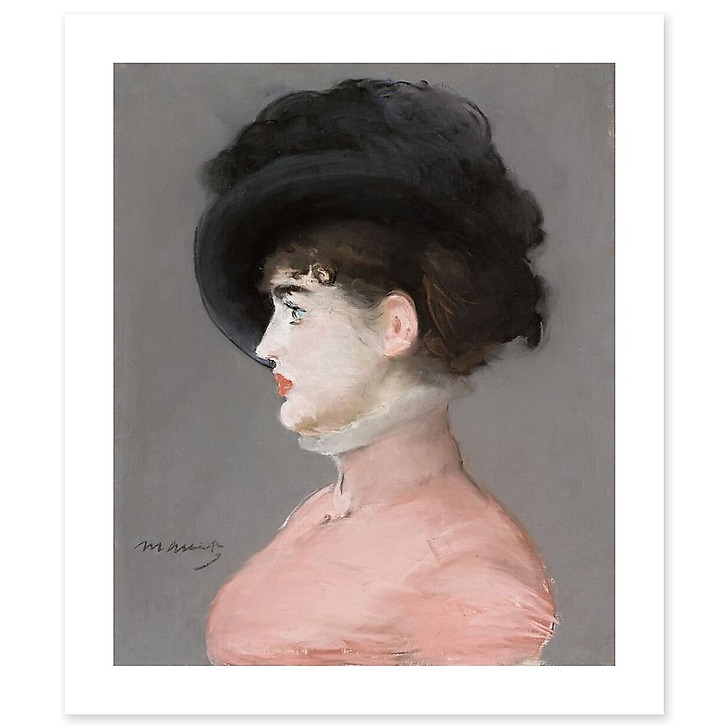 Portrait d’Irma Brunner, dit aussi La Femme au chapeau noir (détail) (art prints)