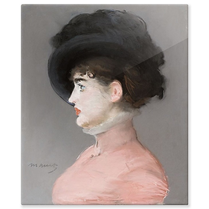 Portrait d’Irma Brunner, dit aussi La Femme au chapeau noir (détail) (aluminium panels)