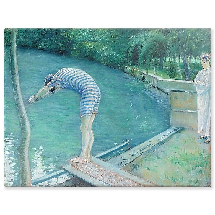Le Nageur (détail) (aluminium panels)