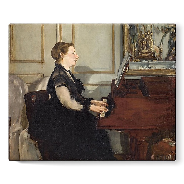 Madame Manet au piano (détail) (toiles sur châssis)