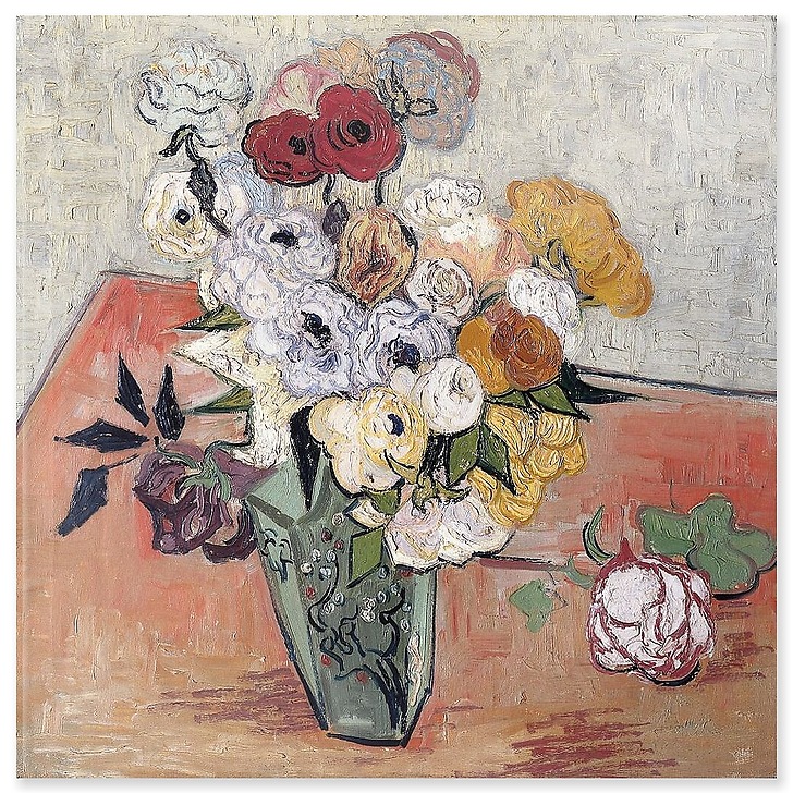 Roses et renoncules (acrylic panels)