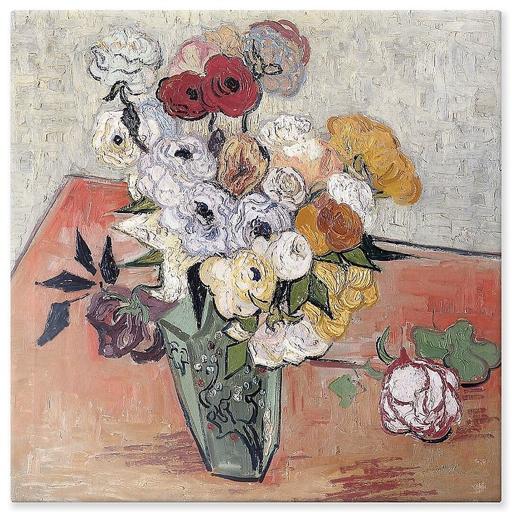 Roses et renoncules (aluminium panels)