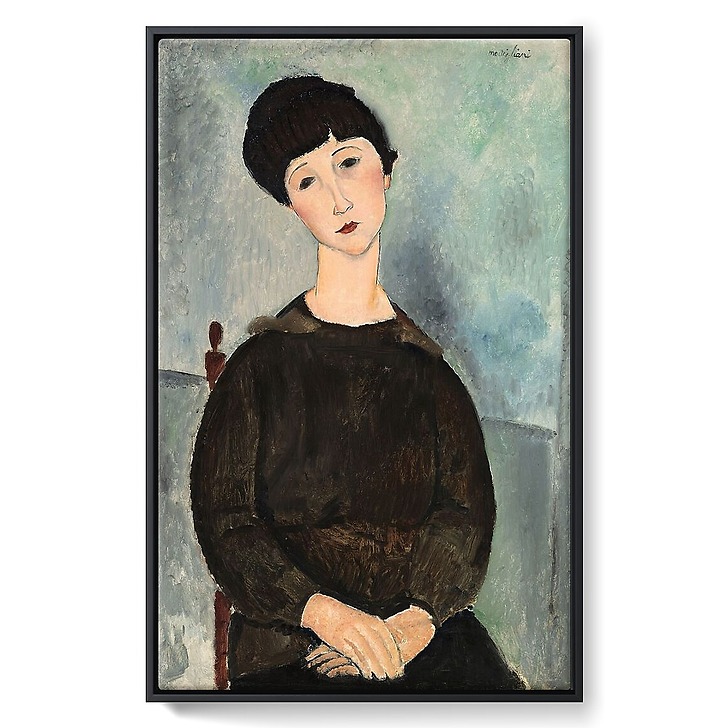 La Chevelure noire, dit aussi Jeune fille brune assise (toiles encadrées)