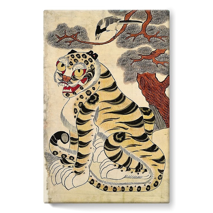 Le Tigre et la pie (détail) (toiles sur châssis)