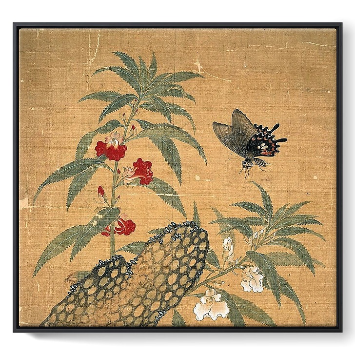 Fleurs et insectes (toiles encadrées)